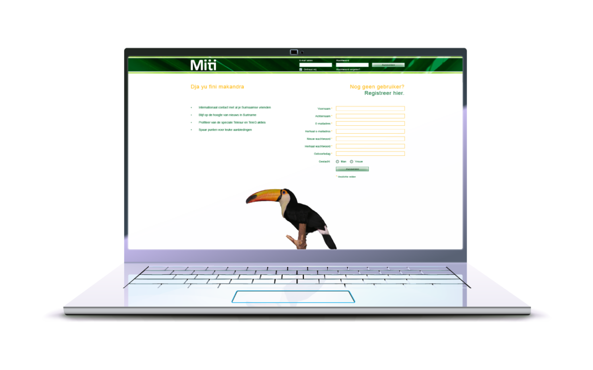 Miti social media portal © i-nicole