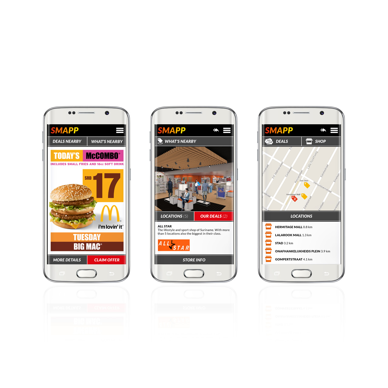 Smapp ontwerp mobiele app: smapp • save money app - studio i-nicole